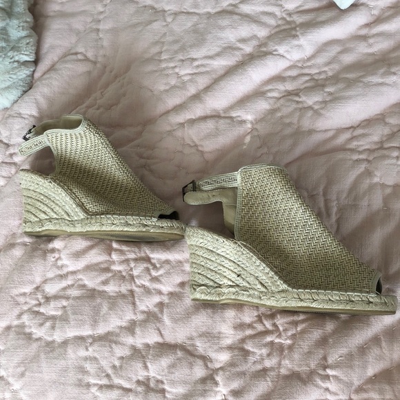 Sarah Summer Tan Wedges - Picture 2 of 3